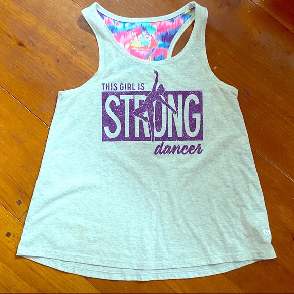 Girls glitter dance tank top - Picture 1 of 2